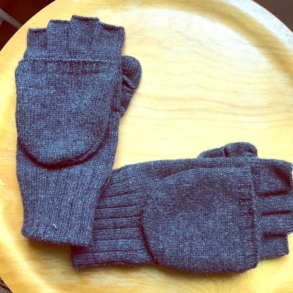 100% Wool Mittens/ Fingerless Gloves